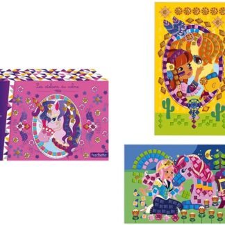 Janod 7804 - Mosaico de Goma Ponis y Unicornios